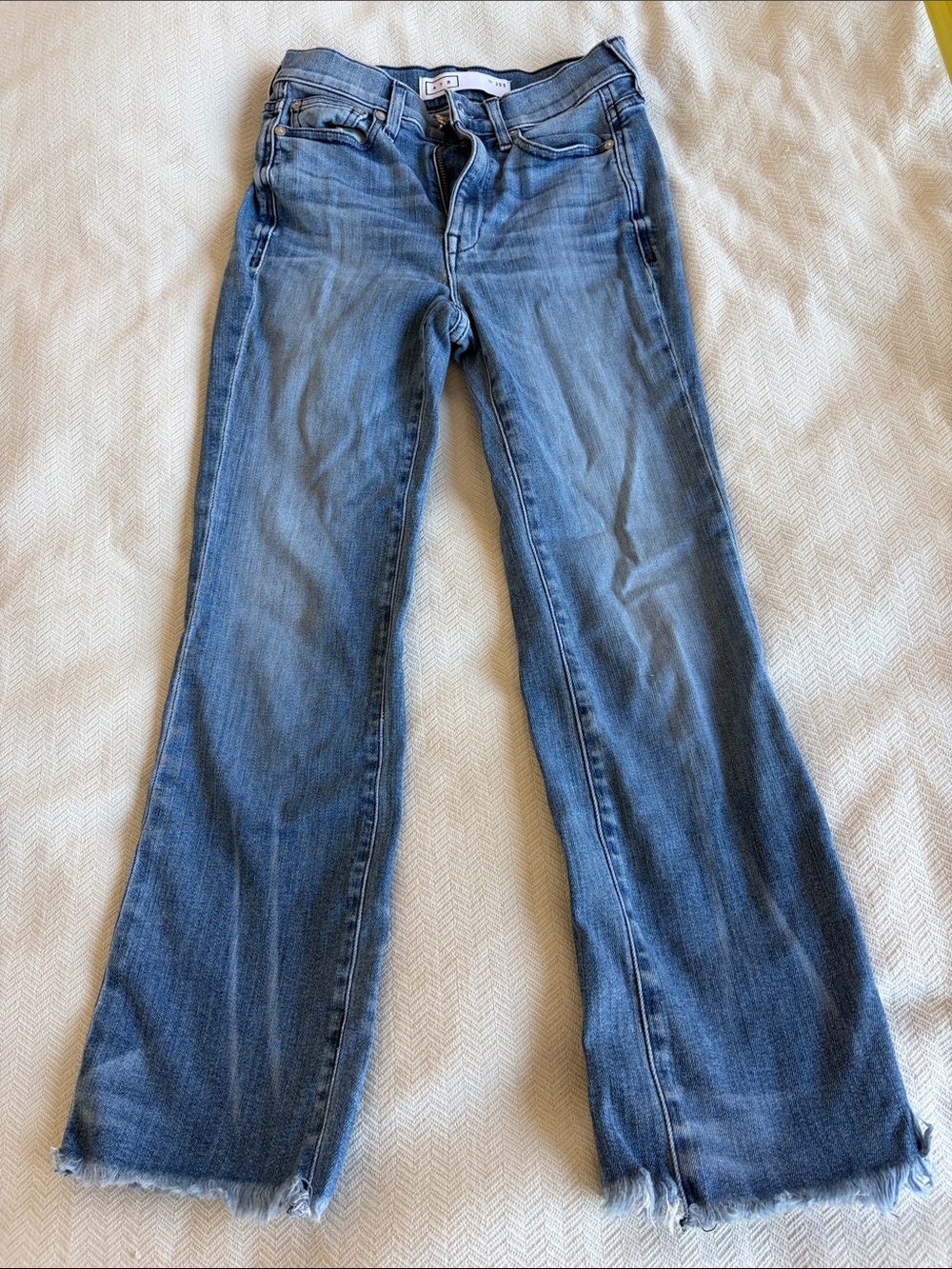 AYR Women's Light Blue Flare Jeans